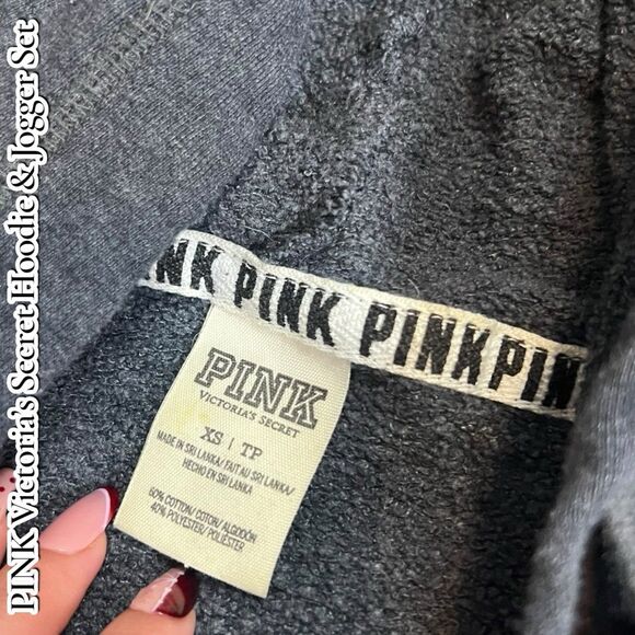 Pre-Owned PINK Victoria’s Secret Hoodie & Jogger Set – XS / M - Picture 2 of 10